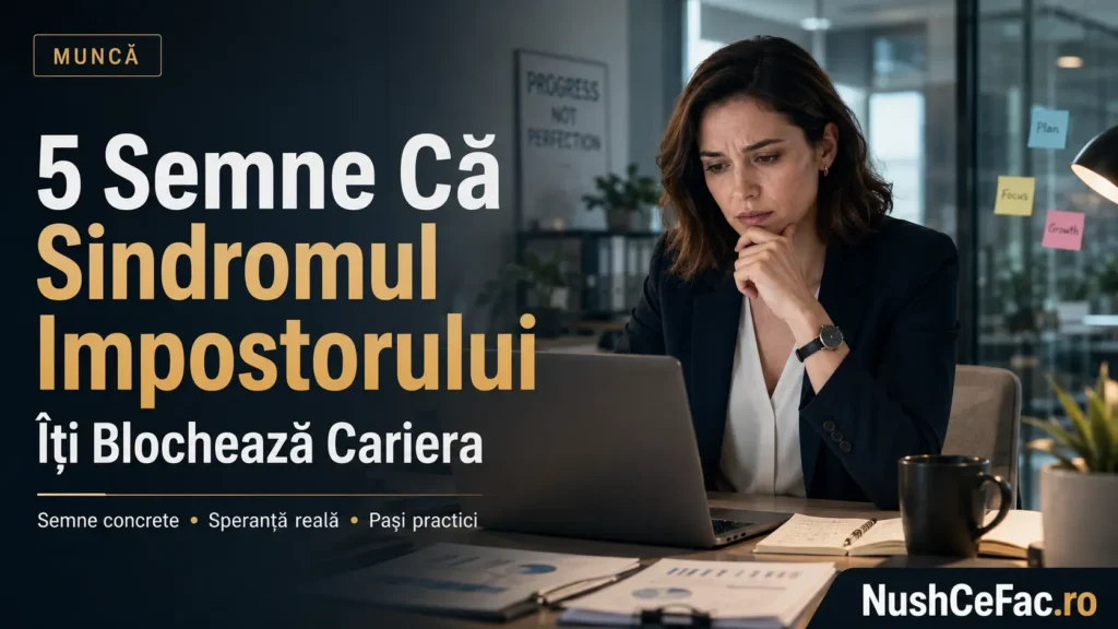 5 semne că sindromul impostorului îți blochează cariera