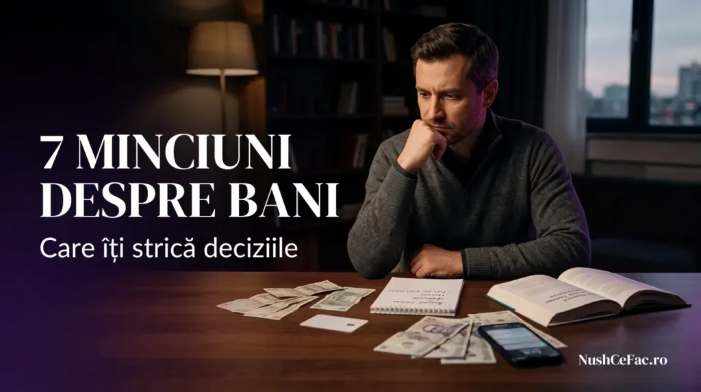 Minciuni despre bani ilustrate prin bani, datorii și decizii financiare greșite