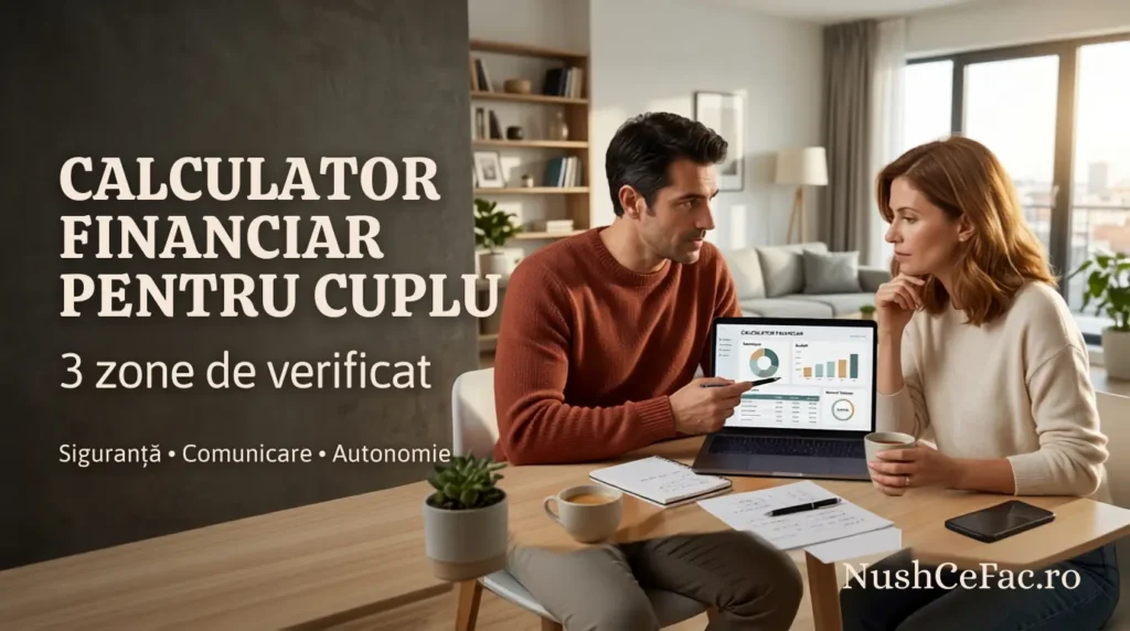 Calculator financiar pentru cuplu despre siguranță, comunicare și autonomie