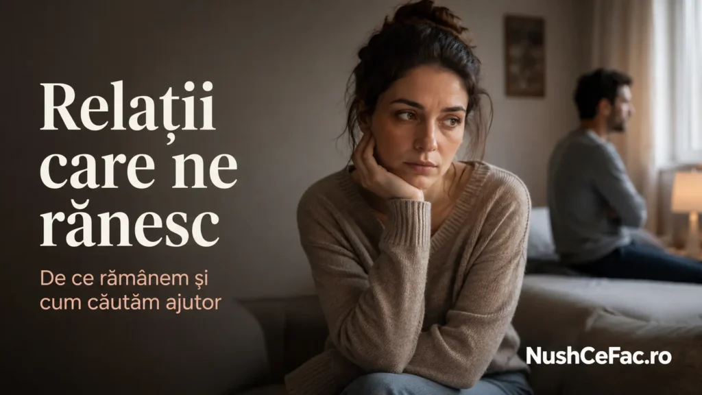 Relații care ne rănesc și momentul în care o persoană caută ajutor