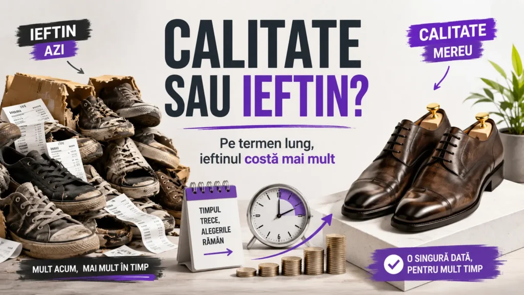 Calitate sau ieftin: pantofi uzați comparați cu pantofi de calitate